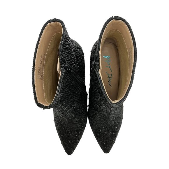 Betsey Johnson 'Betsey' Black Johnson-Kyla Bootie Size 7 - Picture 3 of 6